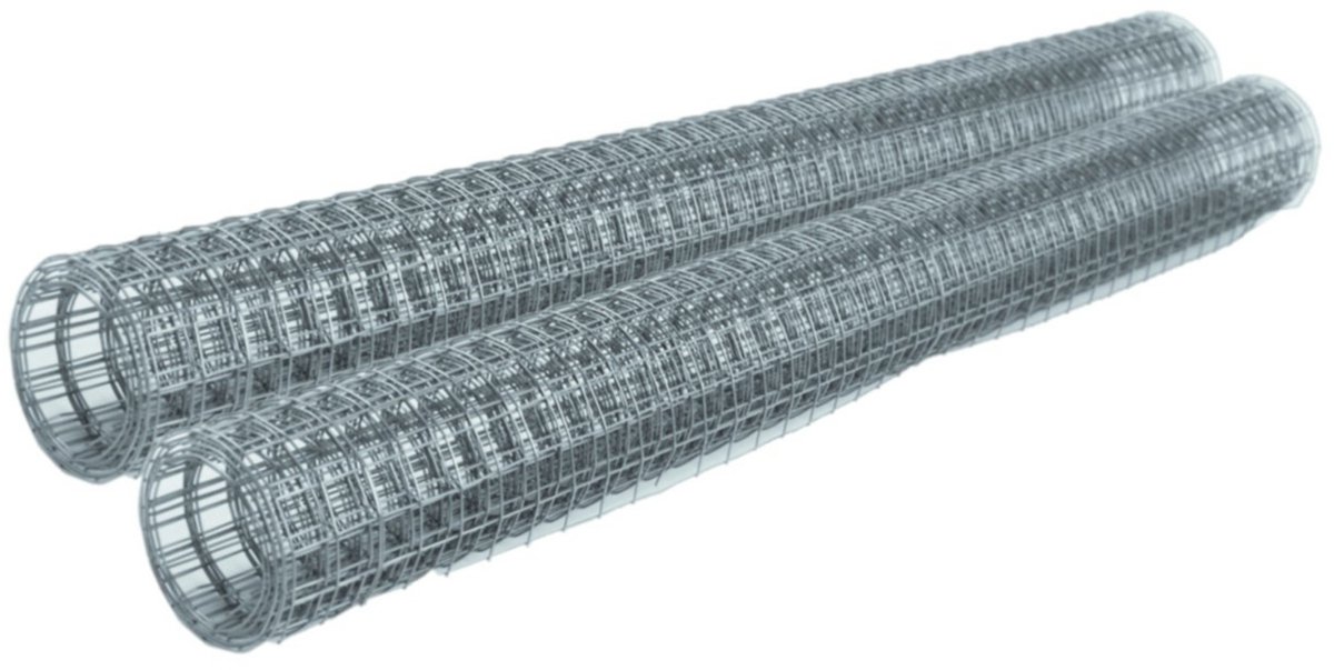 Raher Hobby/knutsel kippengaas - 2x - 100 x 50 cm - Gaasdraad/Gaas - Creatief hobby materiaal - Gips/papier mache vormen maken