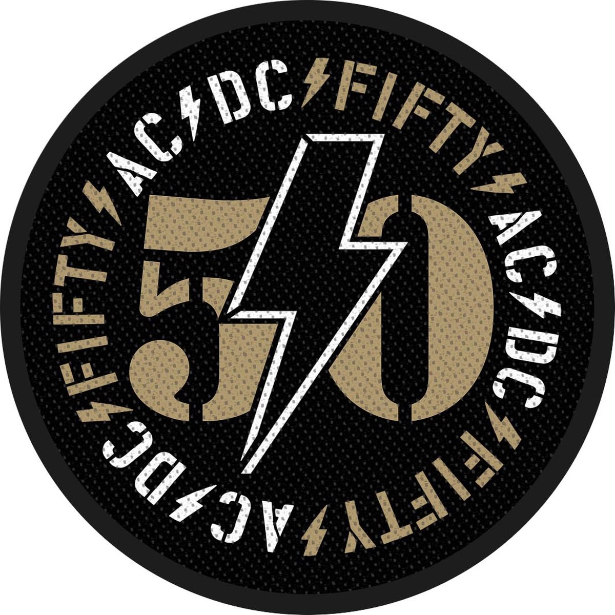 AC/DC - Fifty Patch - Zwart