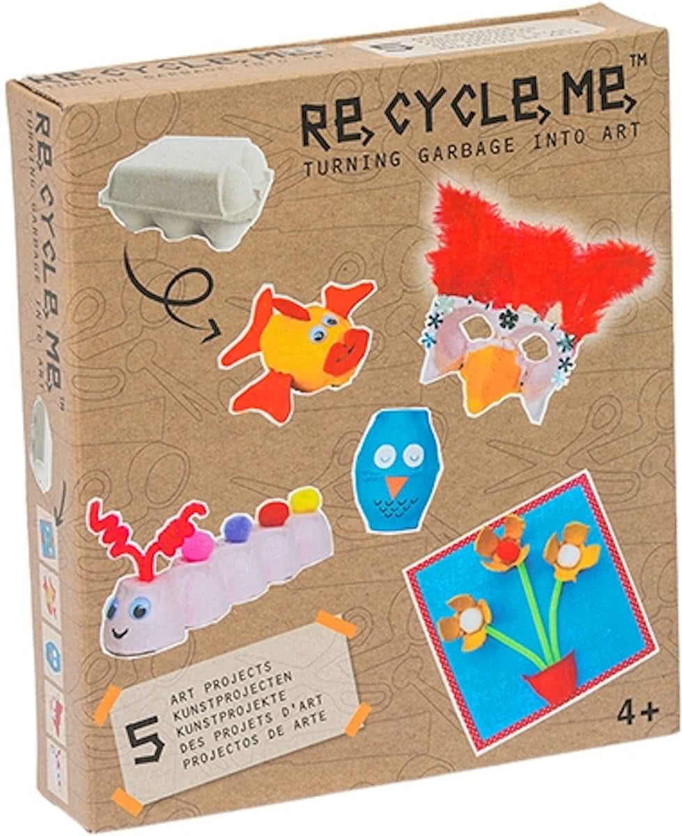 Re-cycle-me knutselpakket met eierdozen lief