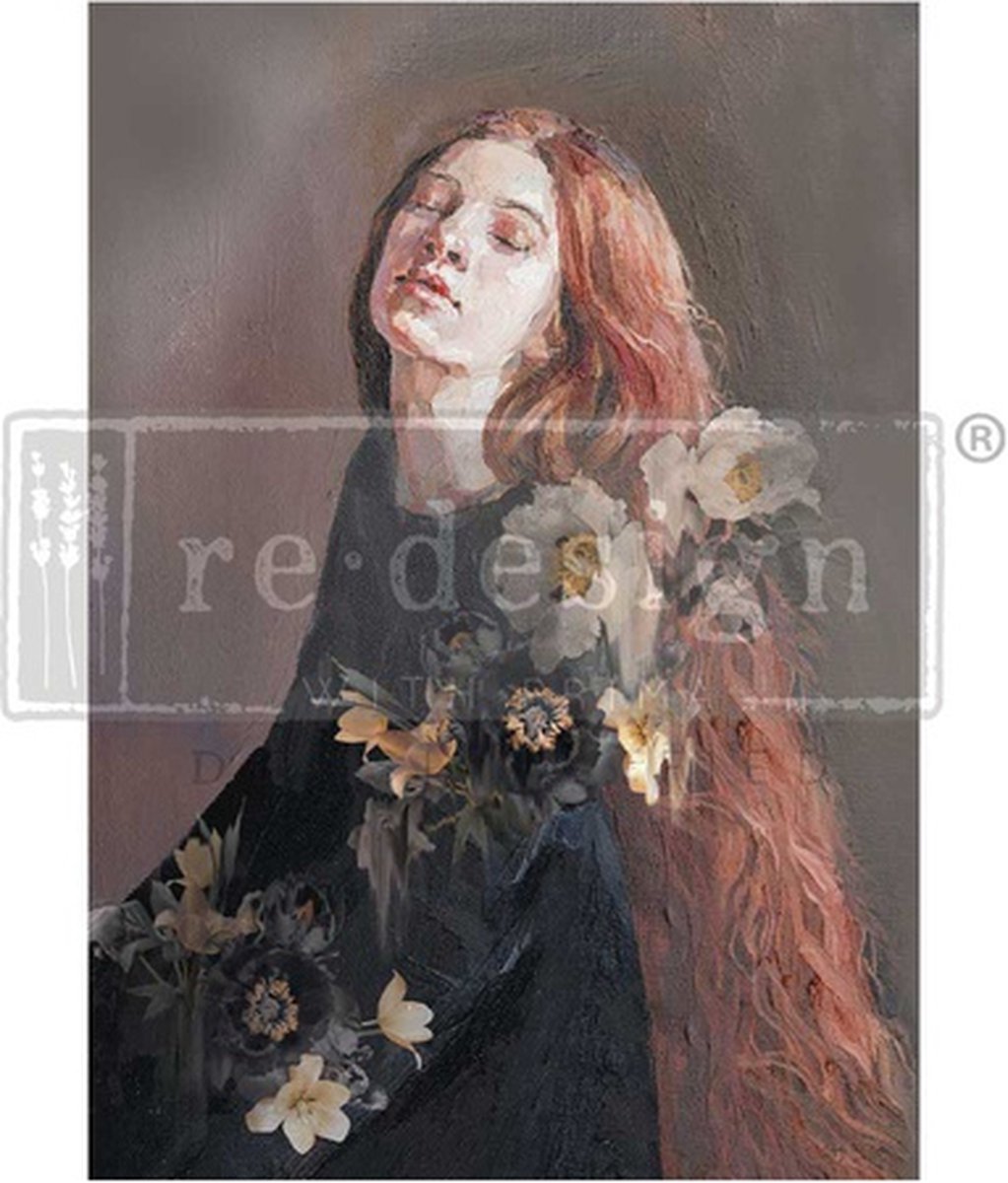 Redesign - Decoupage Fiber - A 1 - Serene Thought