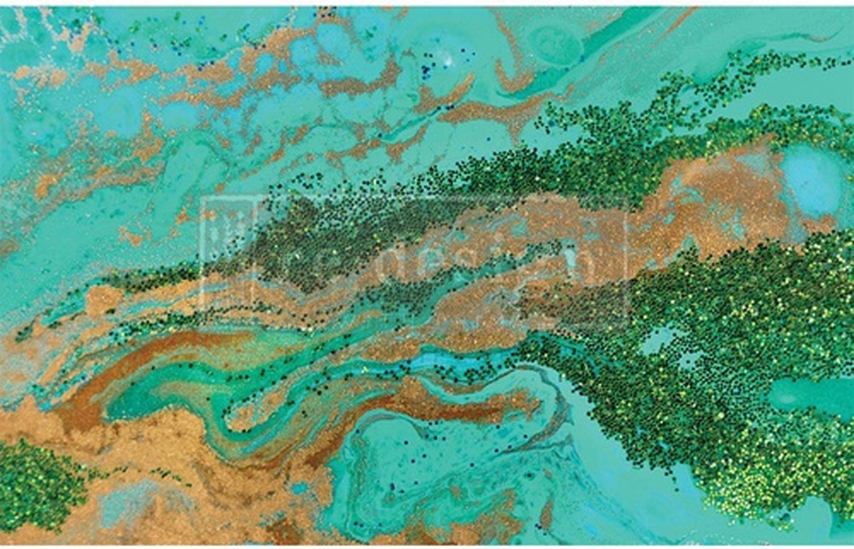 Redesign - Decoupage Tissue Paper - Patina Copper