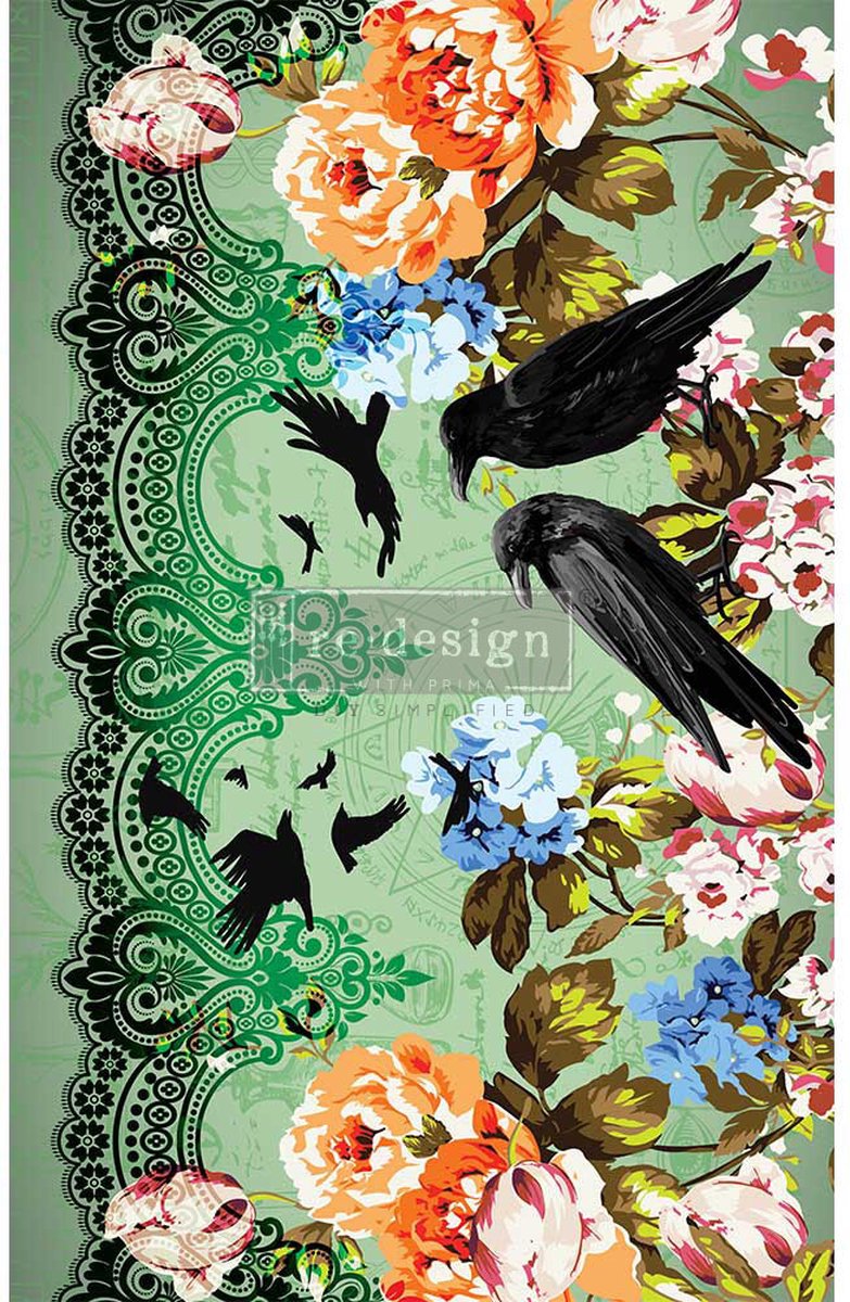 Redesign - Decoupage Tissue Paper - Retro Garden