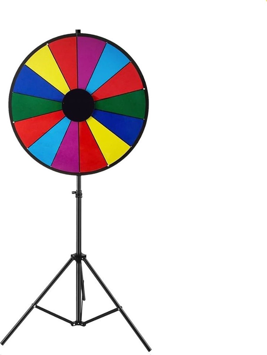 Rad van fortuin - Draairad - 14 Vakken - Draaiwiel - Gezelschapsspel - Drankspel- Met markeerstiften en wissDraner - Opvouwbaar