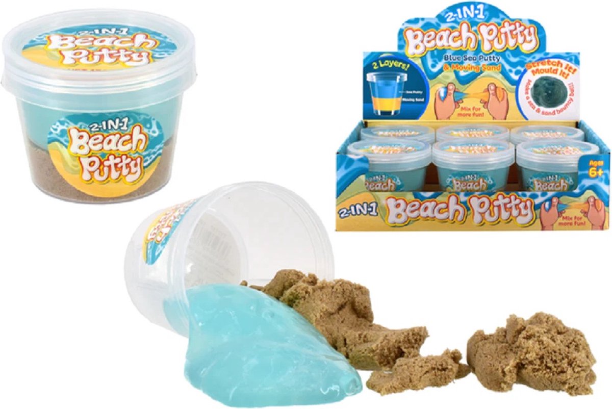 Beach Putty - Met magic sand - 1 exemplaar - Uitdeel cadeau - Traktatie