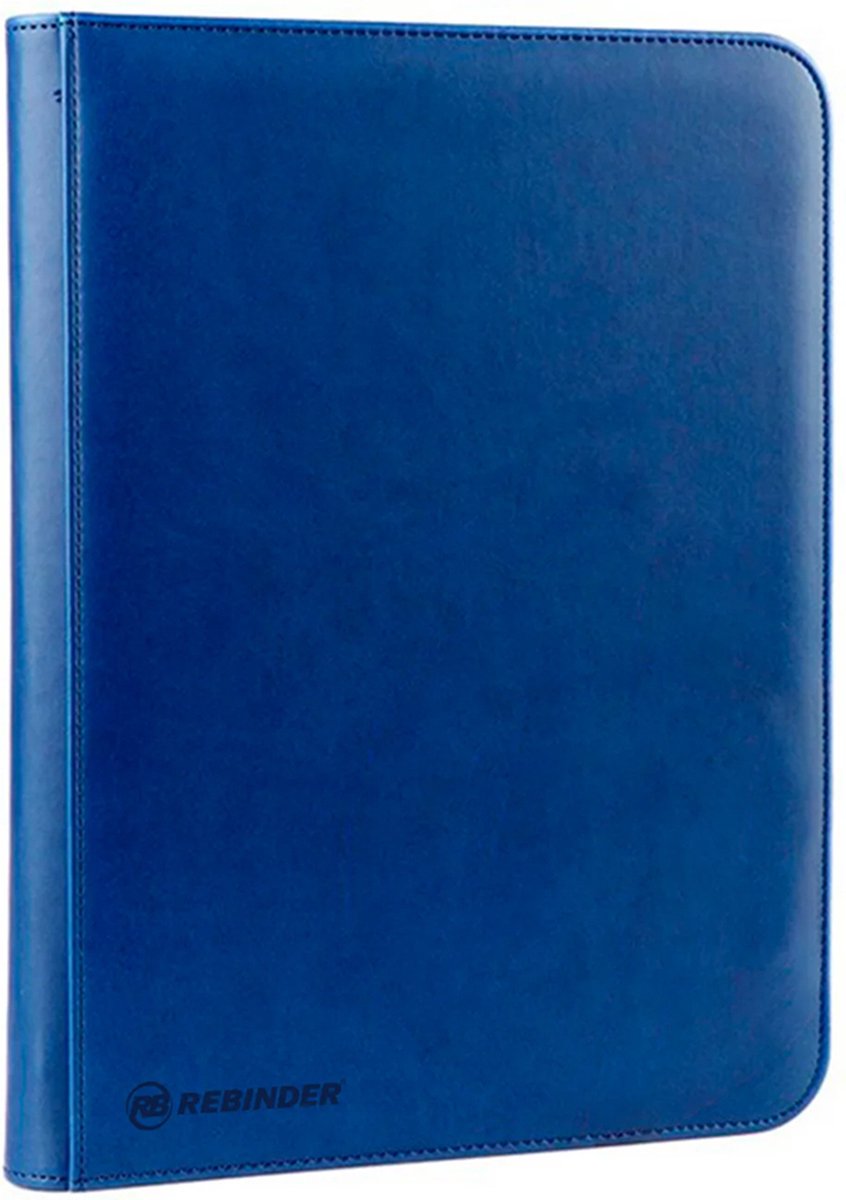 Rebinder Premium Toploader 9-Pocket Zip-Binder-Blauw (Diversen) Nieuw