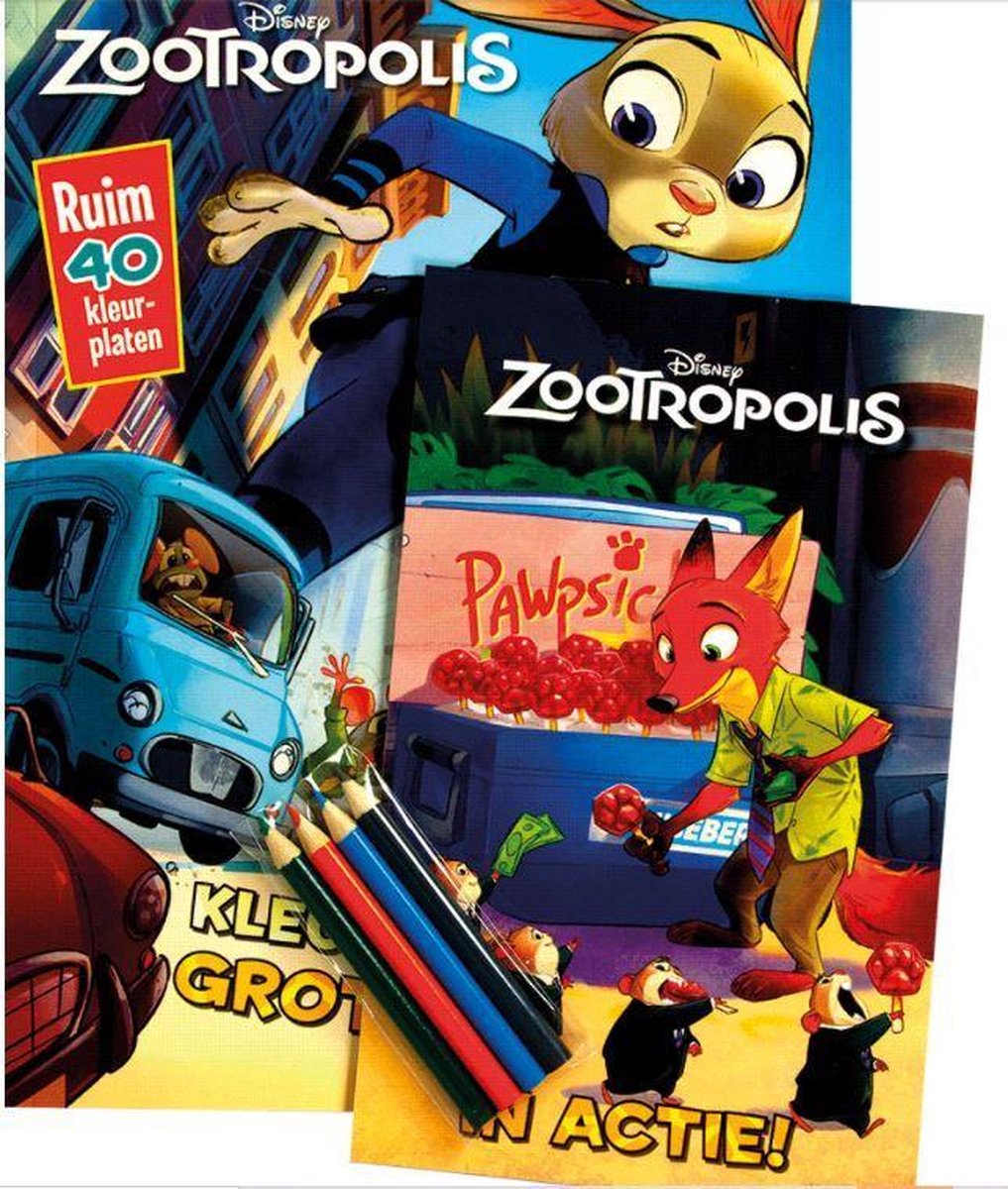 Rebo Productions Activiteitenboek Disney Zootropolis Papier