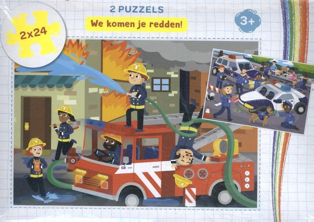 Rebo Productions Legpuzzels We Komen Je Redden Junior 48 Stukjes