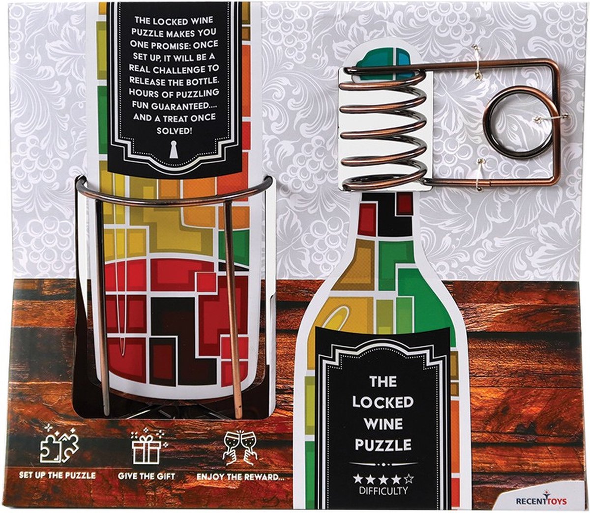   De vergrendelde wijnpuzzel