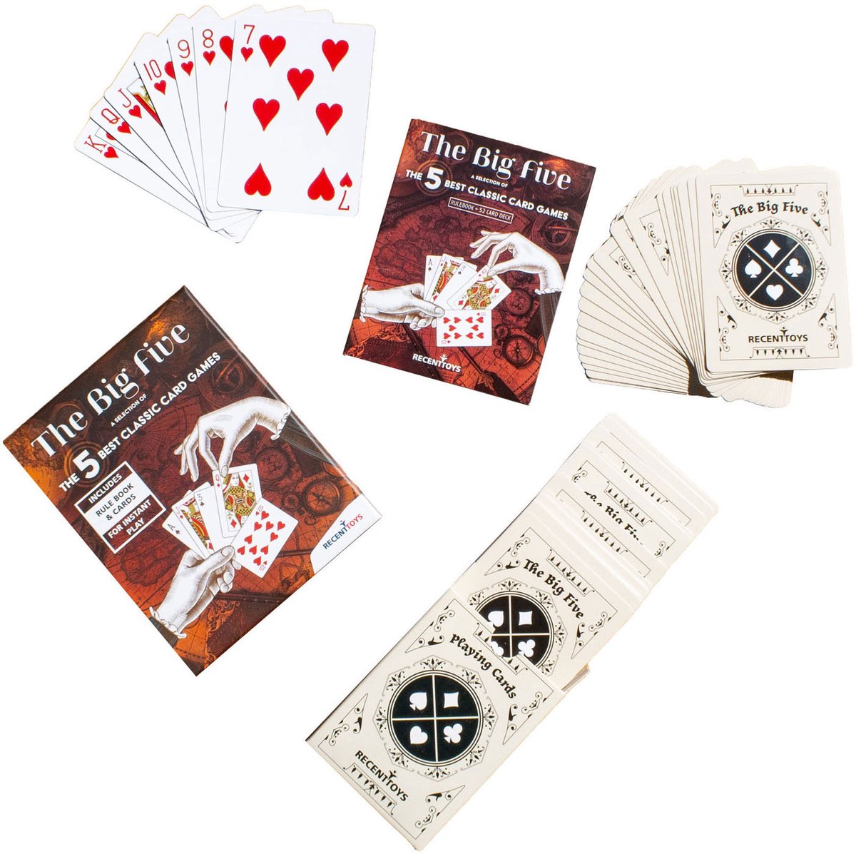 Recent Toys kaartspel The Big Five - klassiek familiespel.
