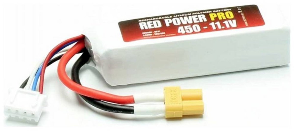 Red Power LiPo accupack 11.1 V 400 mAh Softcase XT30
