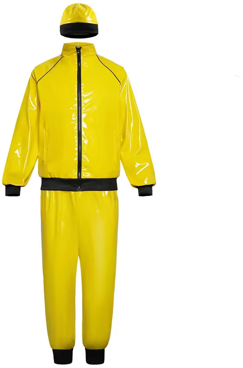 Gek Hiphop Pak - Verkleedkleding - Gangster - Rapper - Geel - Grappig