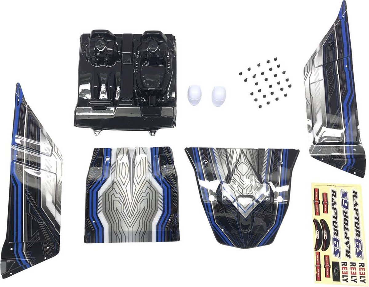Reely RE-5690553 Reserveonderdeel Body en decor Raptor 6S