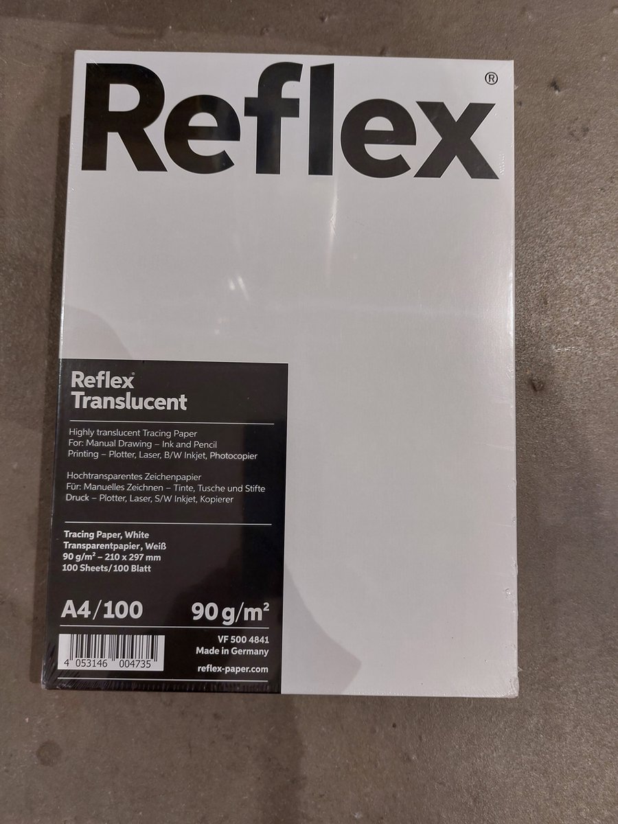 Transparantpapier A4 90g/m2 doos 100 vel