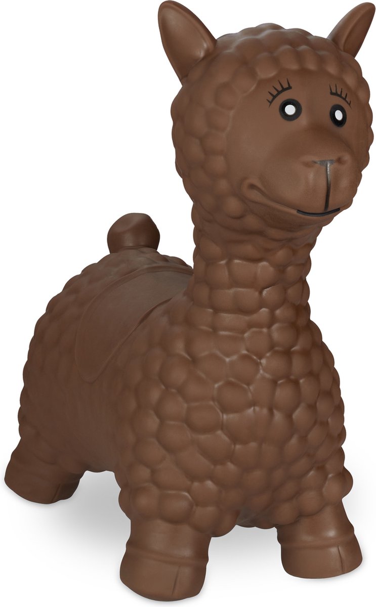   skippydier lama - bruin - skippybeest - springdier alpaca - tot 50 kg - met pomp