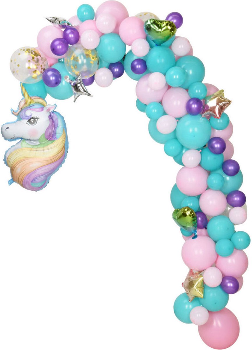 Bouw je Eigen Ballonnenboog Set Unicorn, 120dlg..