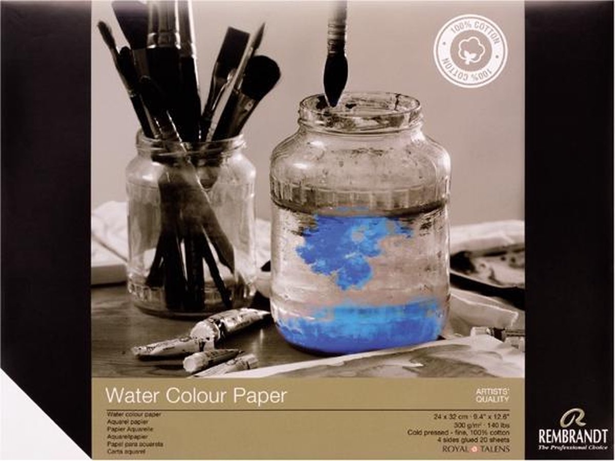 Rembrandt aquarel papier - 100% katoen - FSC mix