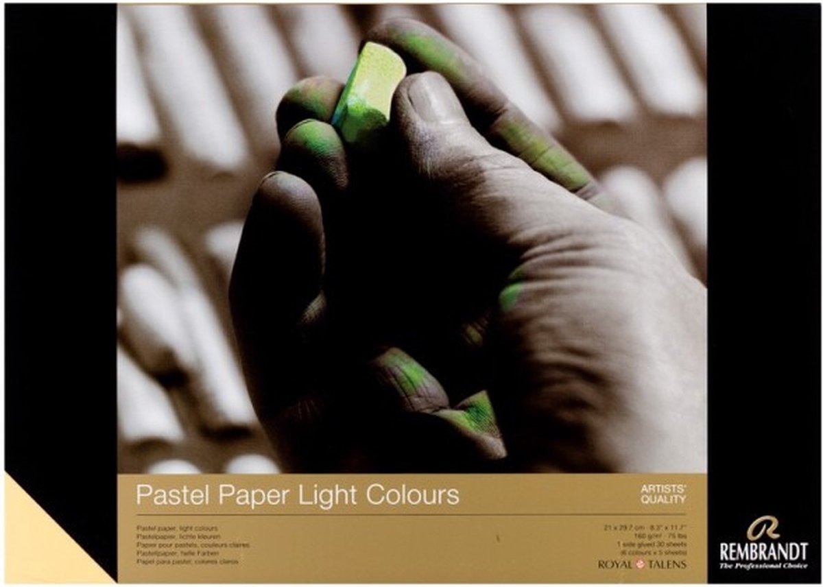 Rembrandt softpastel papier - 6 tinten - voor lichte kleuren - FSC mix