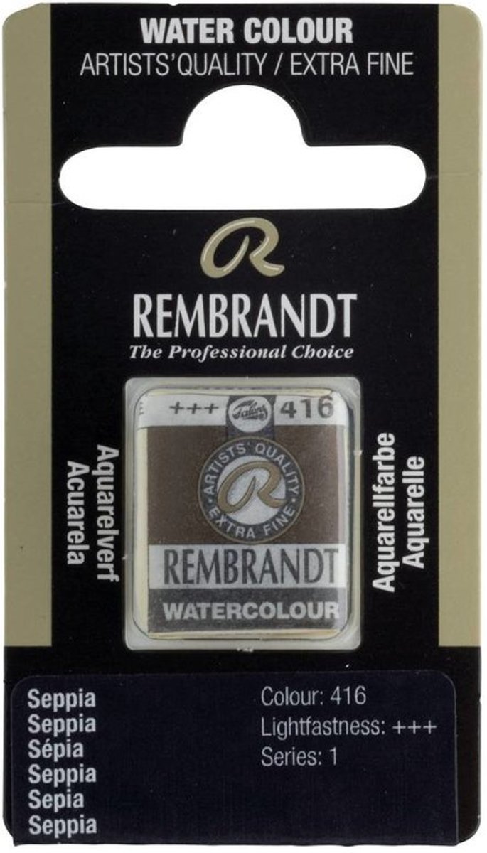 Rembrandt water colour napje Seppia (416)