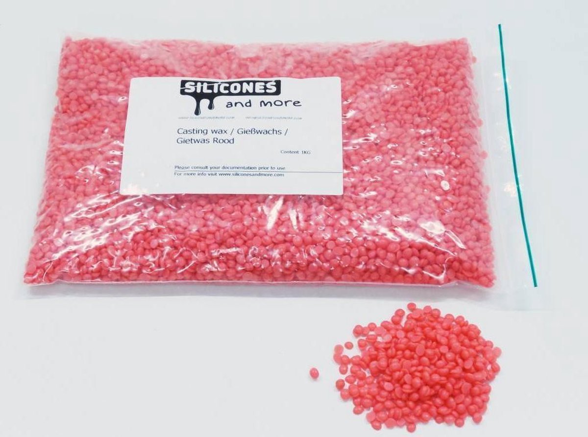 Wax Gietwas Art Rood - 1 Kg