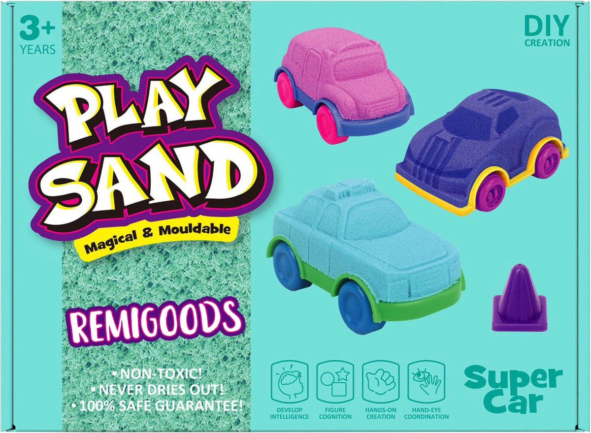   zand - Speelzand - Play Sand - 750 Gram - Super Car