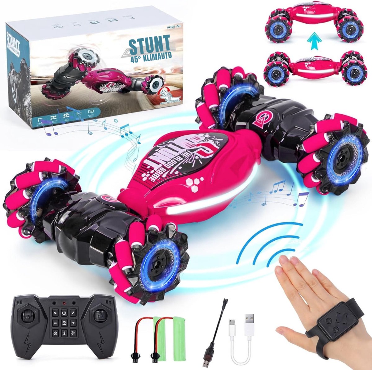 REN® Elektrische Auto voor Kinderen Accu - Elektrische Auto - Elektrische Kinderauto - Roze- 29cm x 17cm x 5cm