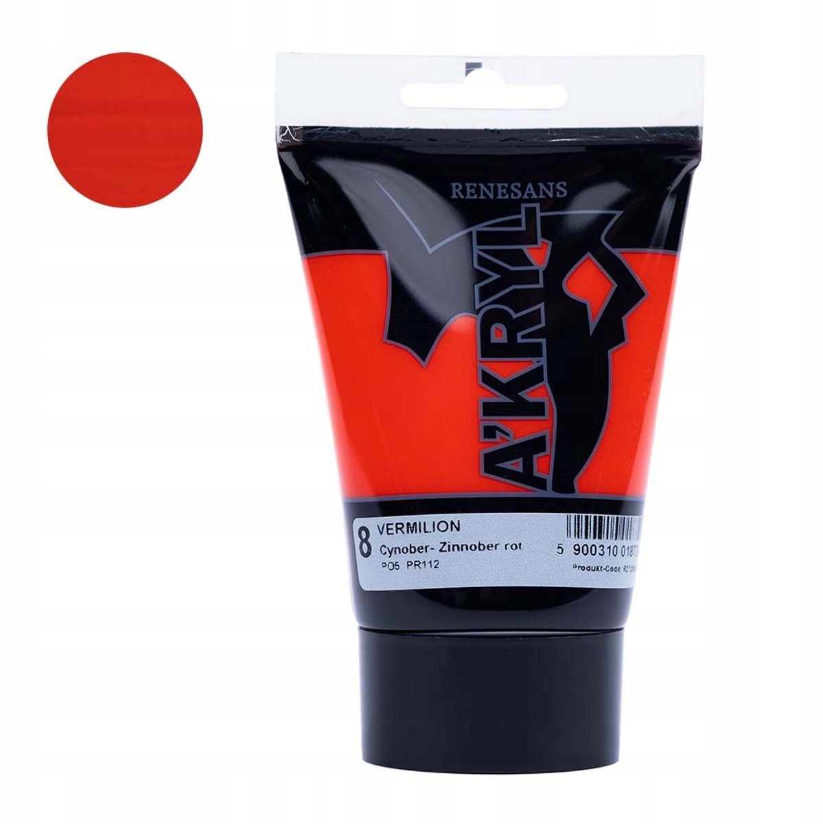 Renesans Akryl 100ml Acrylverf - Kleur 08 Cynober