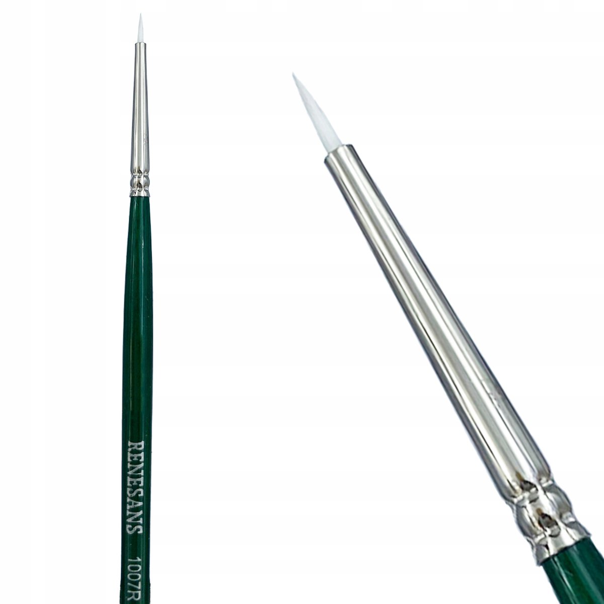 Renesans Kunststof Penseel Rond Wit 3/0 - Precisie Schilderwerk