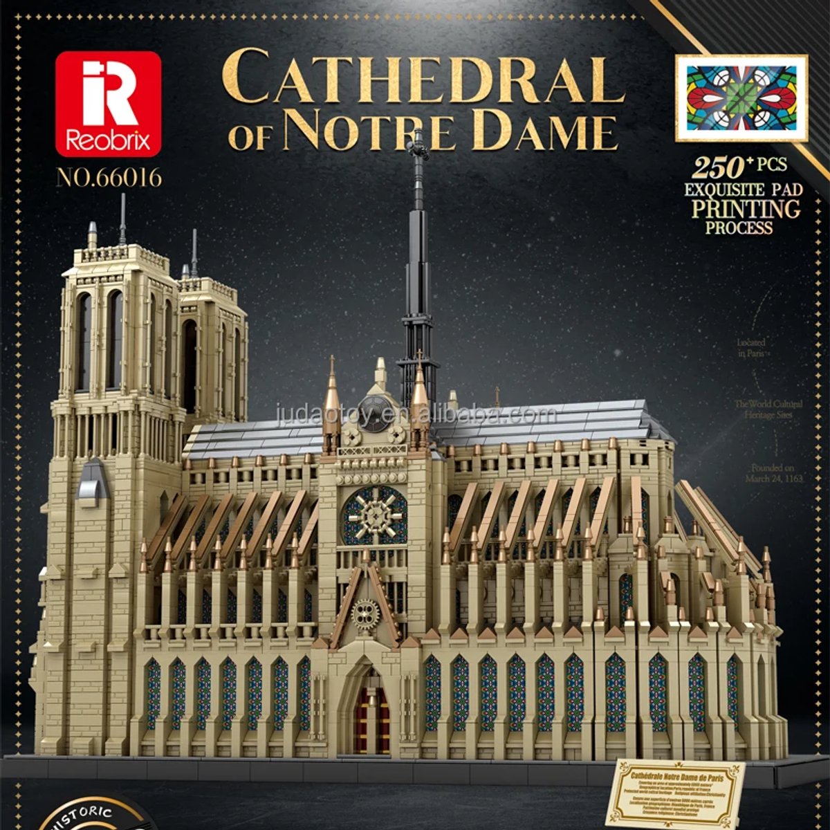 Reobrix 66016 – Notre Dame de Paris (MOC Idee Stad)