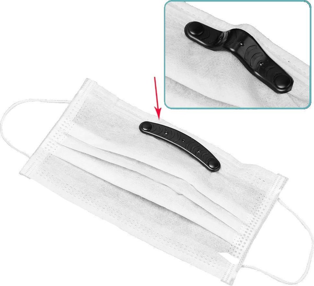 Neusbeugel - neusbrug - neusclip - 2 stuks - voor het maken van maskers - mondmaskers - herbruikbaar