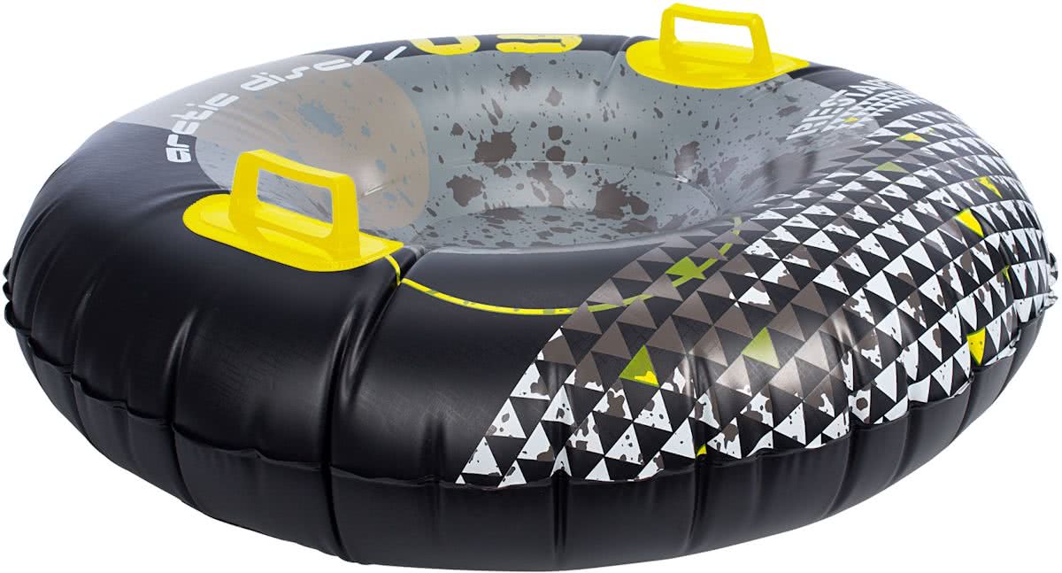   Opblaasbare Sneeuwglijder - Arctic Disc - Zwart/Grijs/Geel