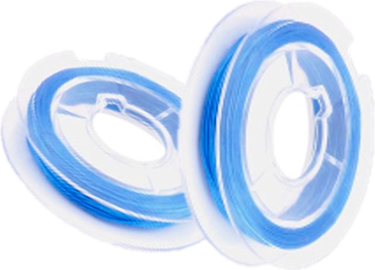 2x Nylondraad - Hobby draad - Visdraad - 0.25 mm - 50 Meter - Nylondraad - Vis Draad - Blauw - Vislijn - 2 stuks.