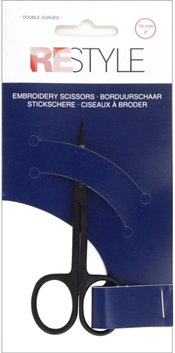 ReStyle Dubbelgebogen borduurschaar 4 inch ( 10,16 cm)