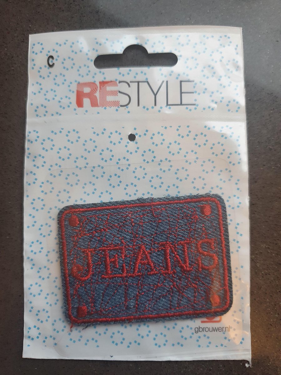 Restyle strijkapplicatie jeans 3 stuks