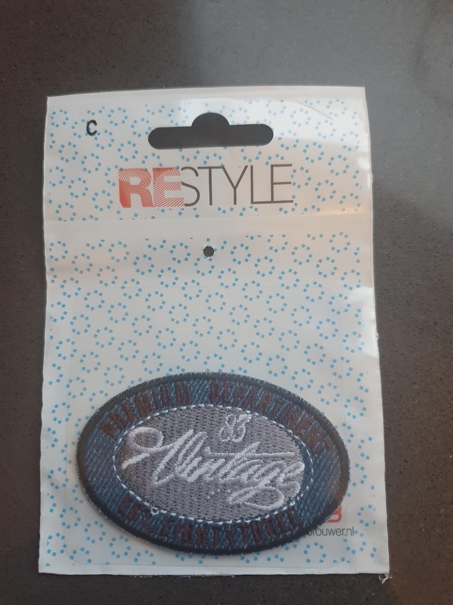   strijkapplicatie vintage 3 stuks