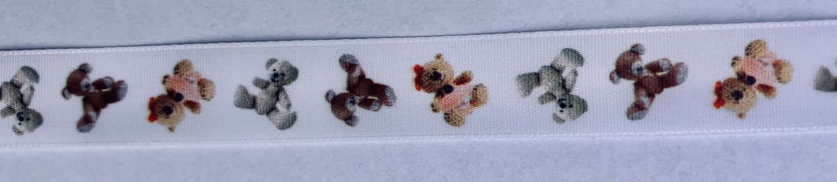Satijnlint teddy 5 meter x 15 mm