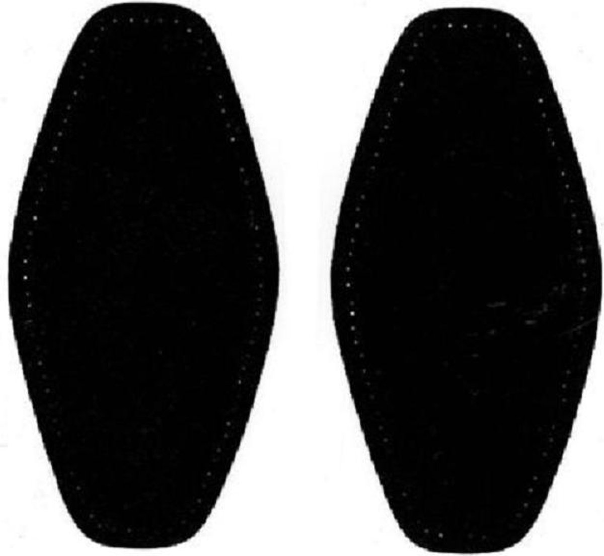 Strijkbaar Elleboogstukken - Zwart - 95 x 185 mm