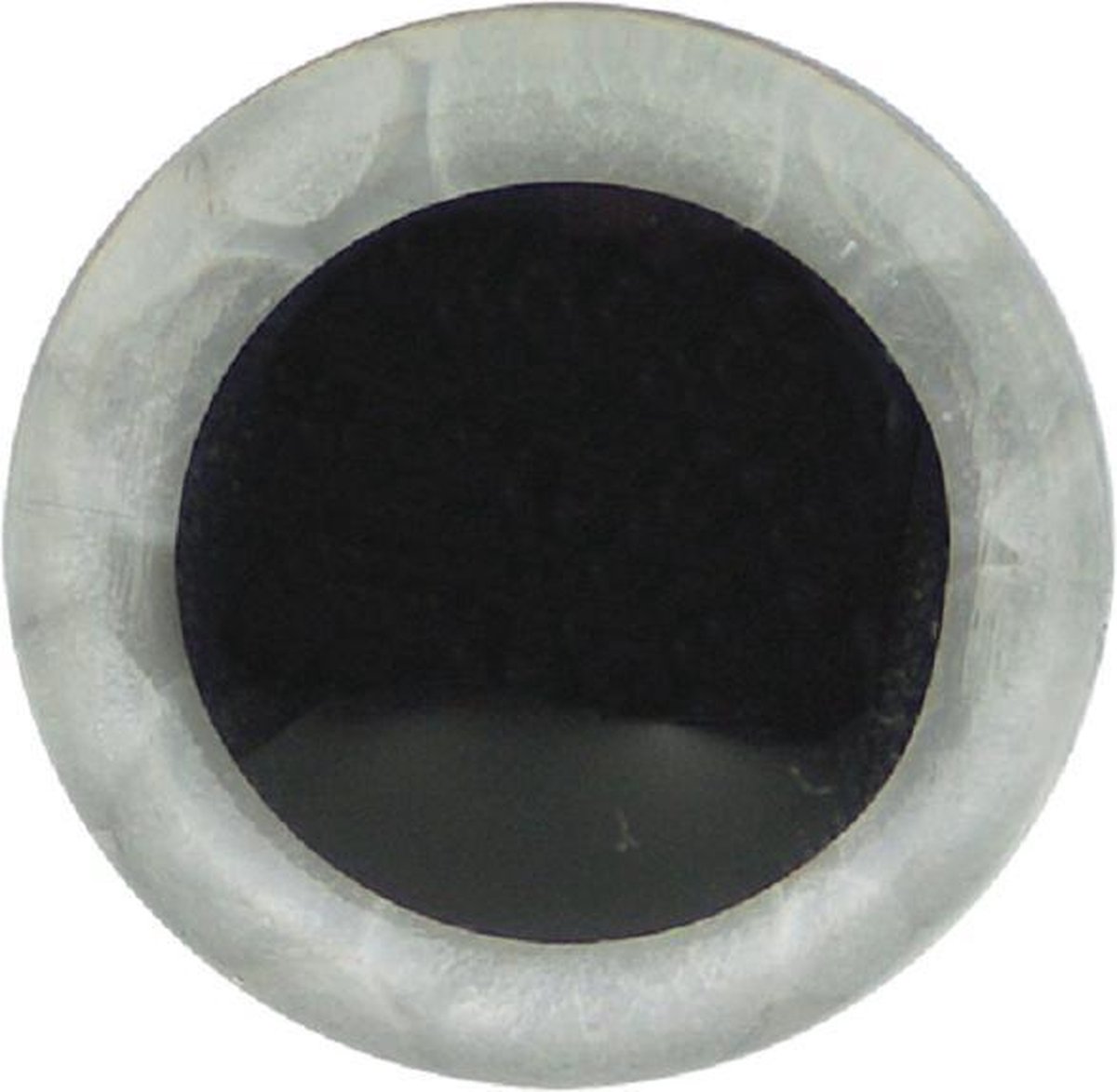 Veiligheidsogen 18mm (zak à 10st) Tweekleurig transparant met zwarte iris
