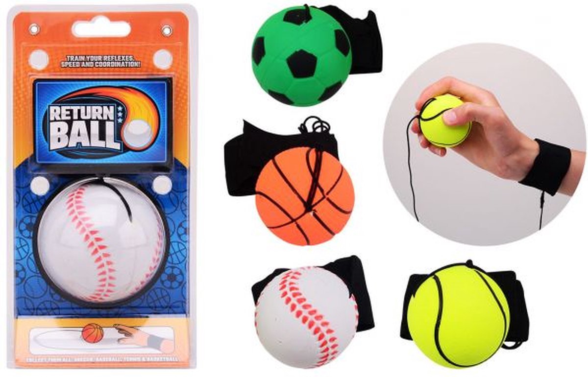 Return Ball Gooi En Vangbal Met Polsband