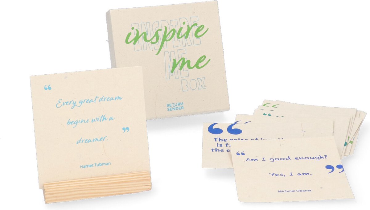 Return to Sender Inspire Me Box - Kaartjes en Standaard