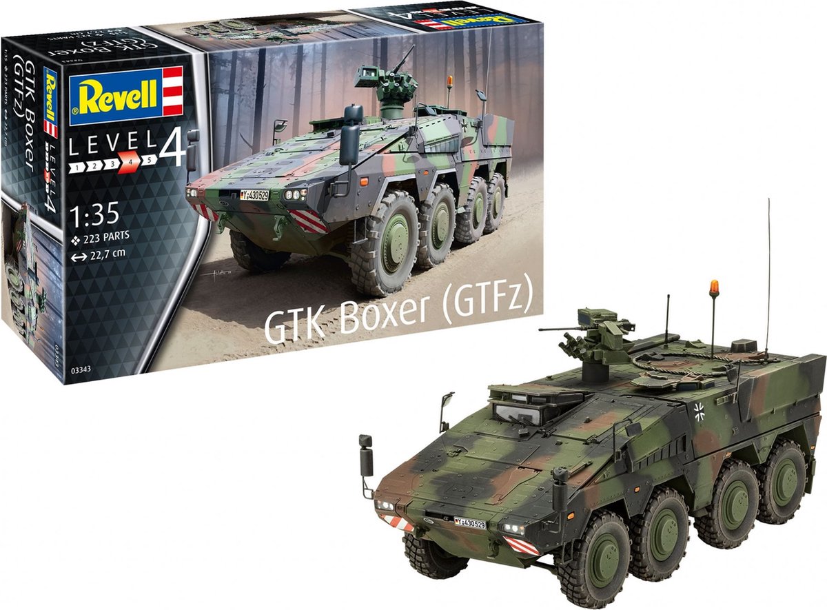 1:35   03343 GTK Boxer GTFz - Armoured Transport Vehicle Plastic kit