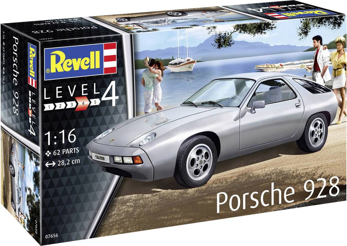 Porsche 928 Revell Bouwdoos Level 4 1:16 62 parts
