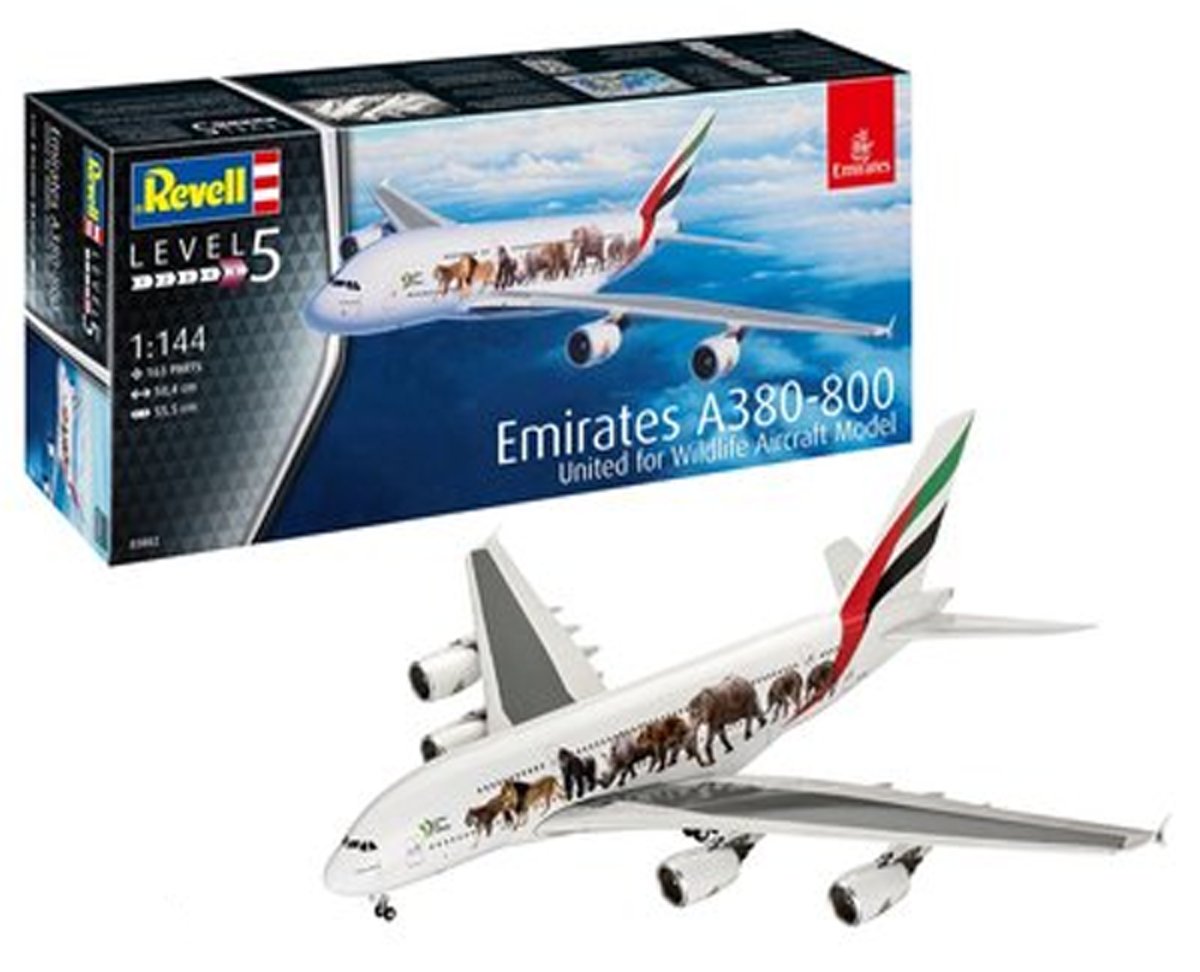 REVELL 1:144 Airbus A380-800 Emirates 