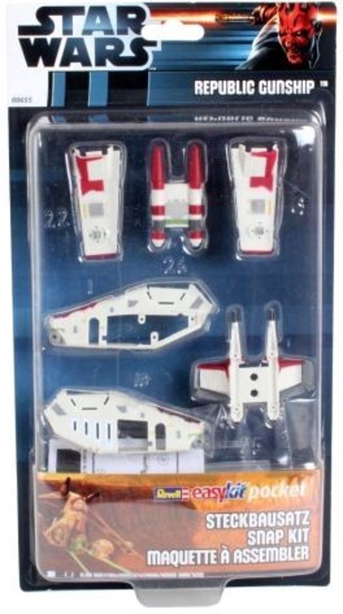 Revell - Star Wars - Easykit Pocket Model Snap Kits - Republic Gunship - 00655