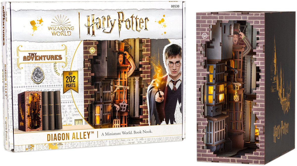  Modelbouwpakket - 00530 Tiny Adventures - Harry Potter -Diagon Alley- - 18x11x23cm Houten -   -