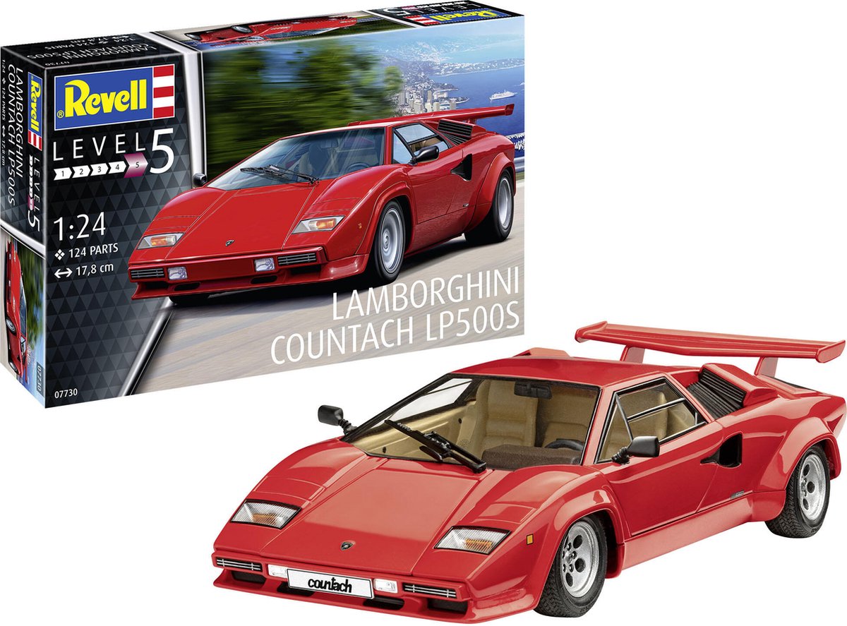   Modelbouwpakket Auto - 07730 Lamborghini Countach LP500S - Sport Auto Plastic - 1:24 -