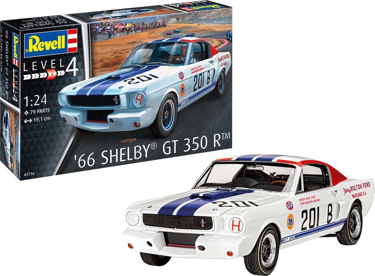   Modelbouwpakket Auto - 67716 1965 Shelby GT 350 R Auto - Model Set Plastic - 1:24 -