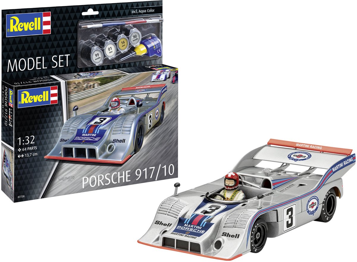   Modelbouwpakket Auto - 67738 Porsche 917/10 - Rauto - Model Set Plastic - 1:32 -