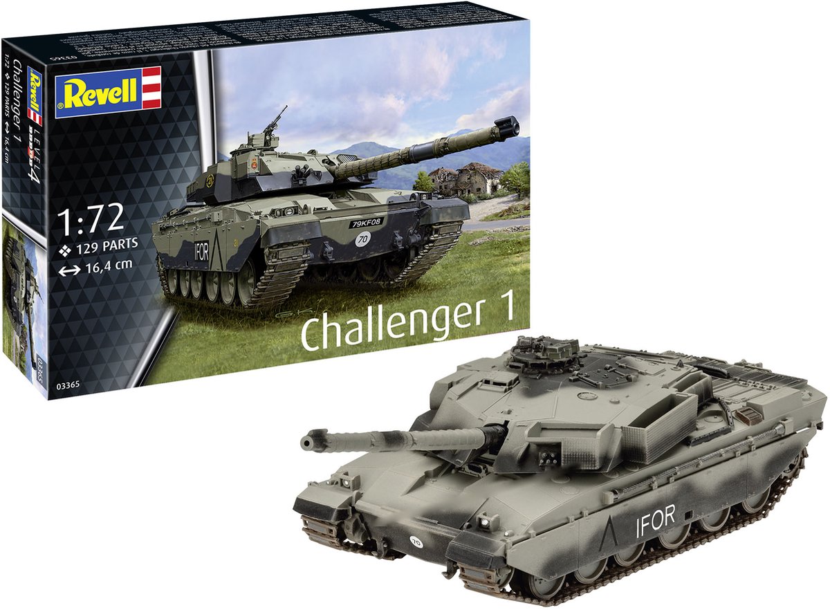   Modelbouwpakket Militaire voertuigen - 03365 FV4030 Challenger 1 - Tank Plastic - 1:72 -