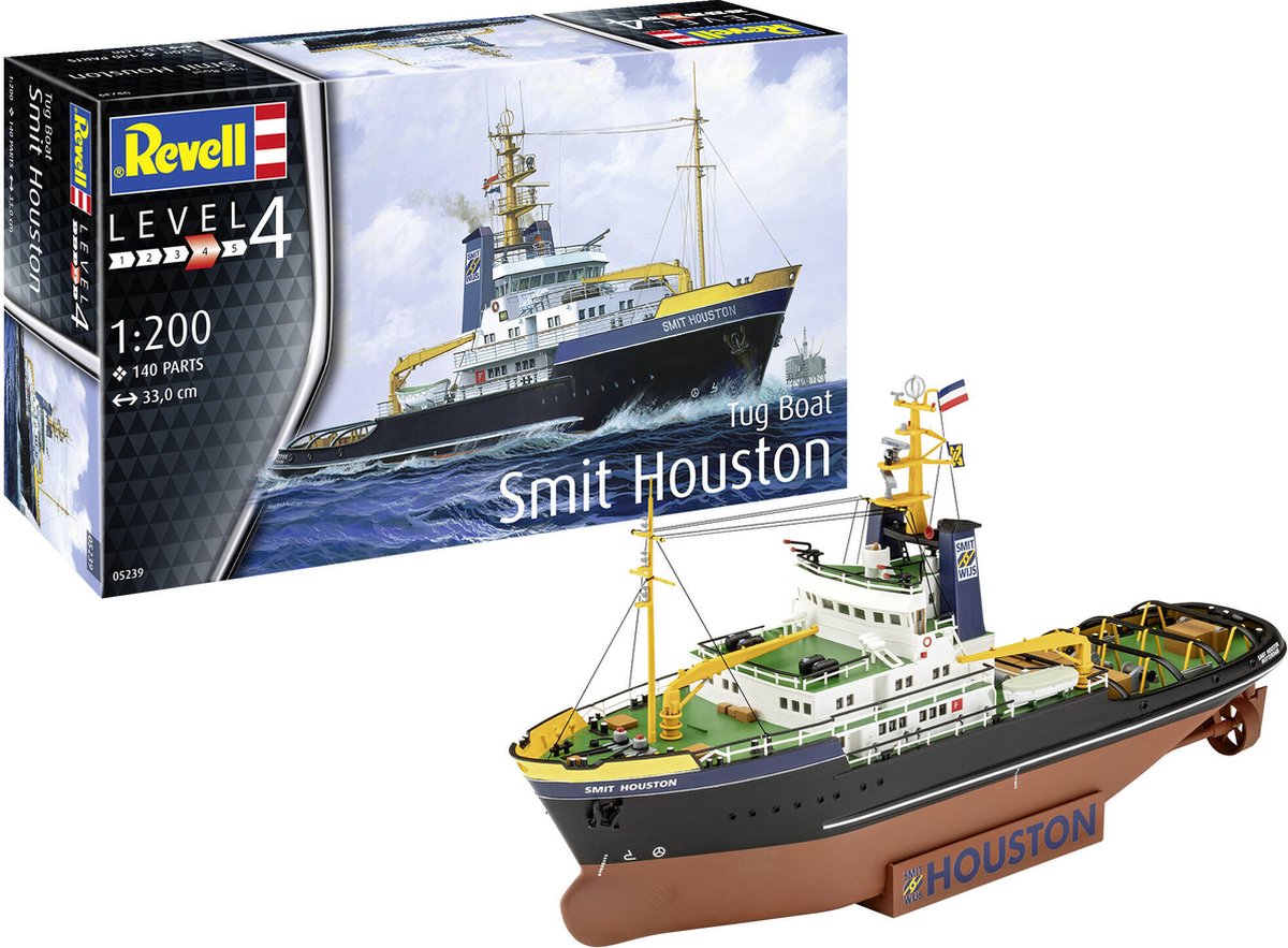  Modelbouwpakket Militaire voertuigen - 05239 Tug Boat Smit Houston Plastic - 1:200 -