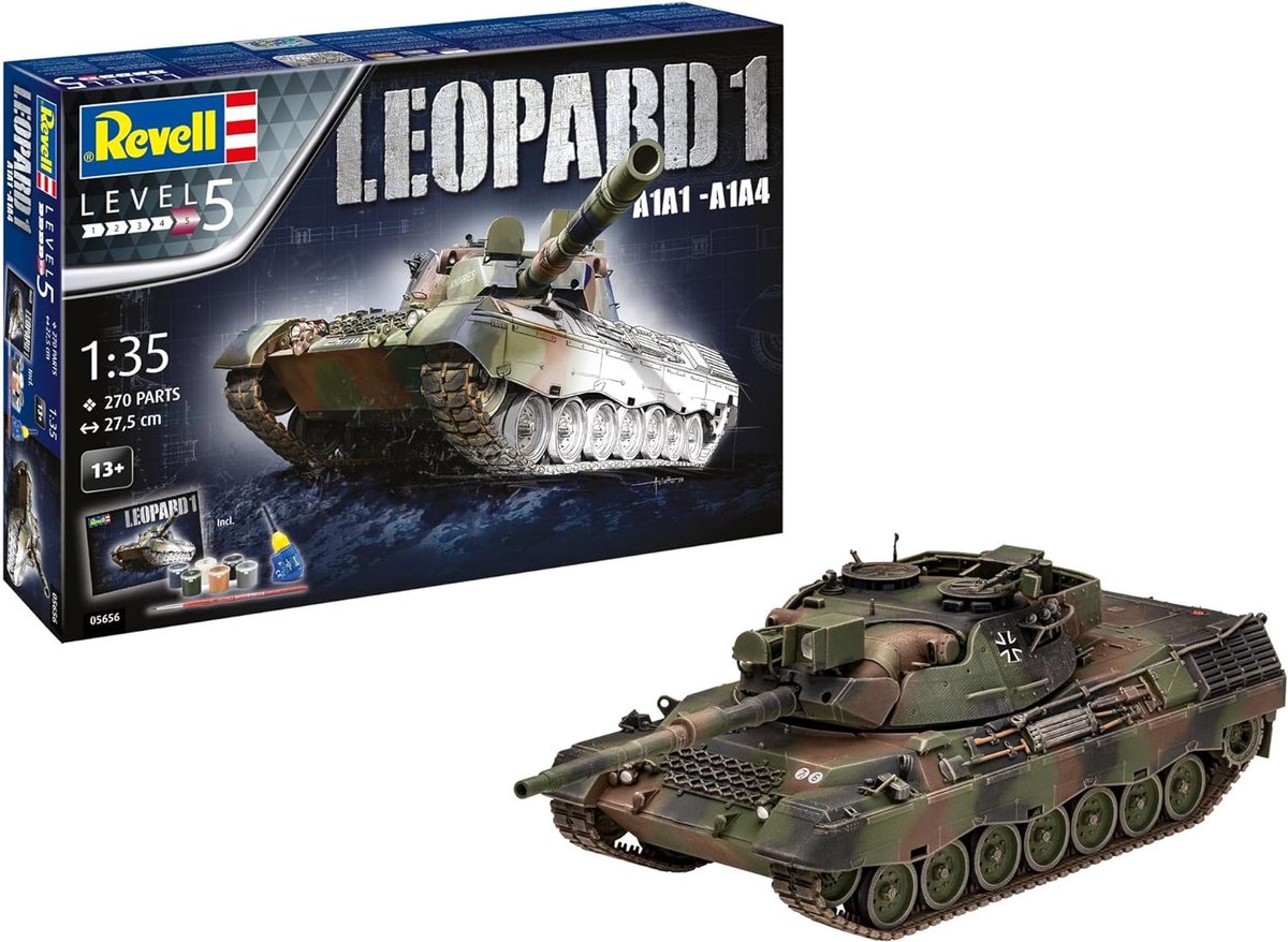   Modelbouwpakket Militaire voertuigen - 05656 Leopard 1 A1A1-A1A4 Tank - Geschenkset Plastic - 1:35 -